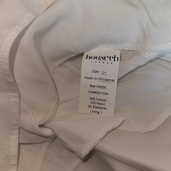 NWOT HOUSE OF CB Carlotta White Cotton Corset Mini Dress sz XL - Picture 6 of 9